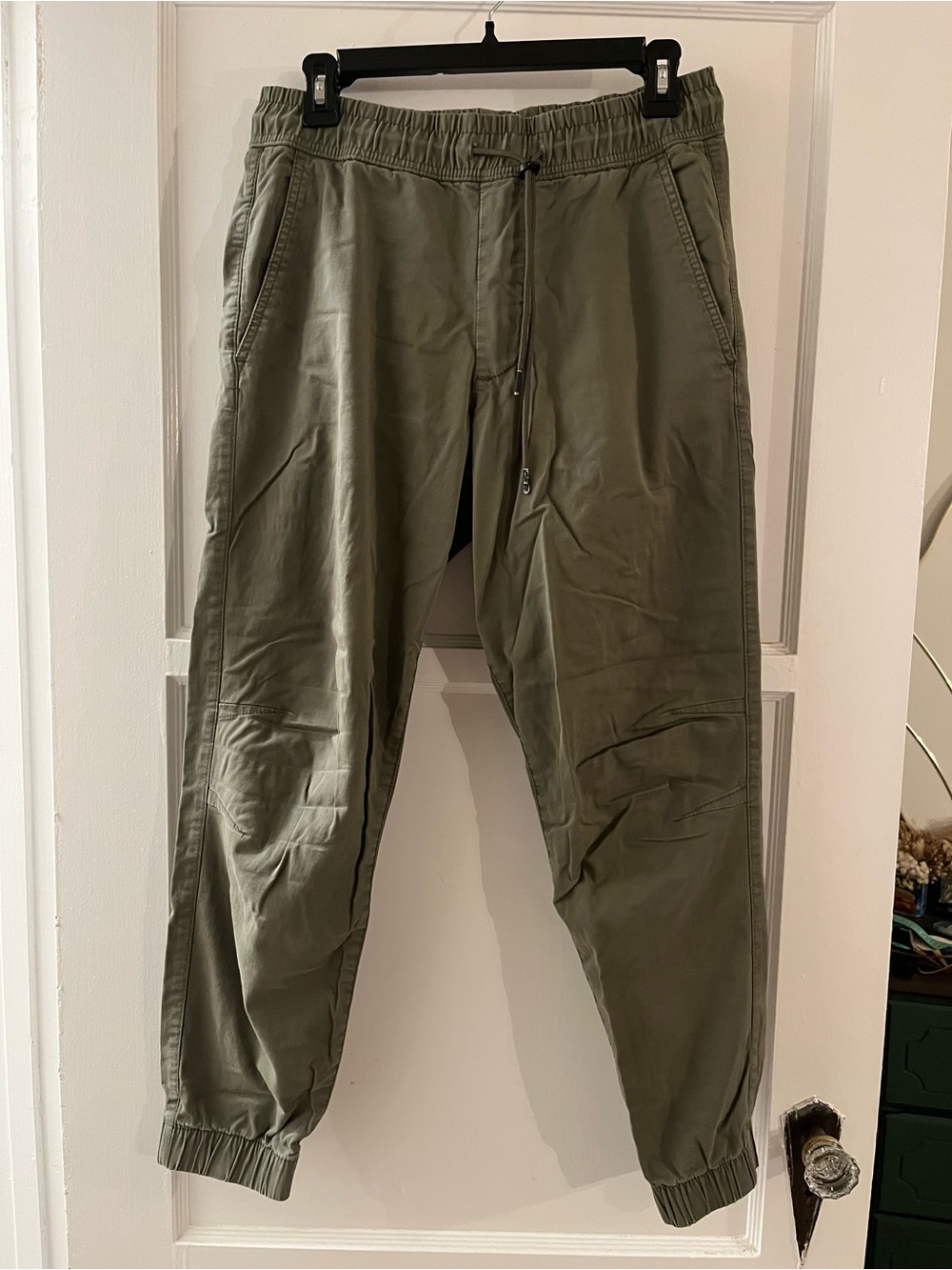 Zara Olive Drawstring Joggers